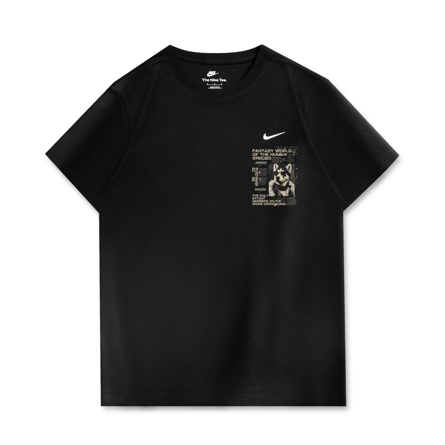 

Nike Спортивная футболка унисекс черная, Черный, Nike Спортивная футболка унисекс черная