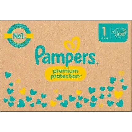 

Подгузники Pampers Premium Protection, размер 1 180, 2–5 кг