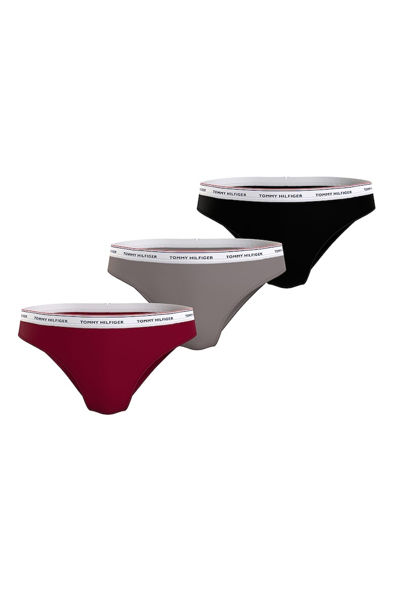 

Трусики с логотипом на талии, 3 пары Tommy Hilfiger, черный