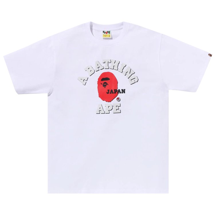 

Футболка BAPE Japan College 'White', белый