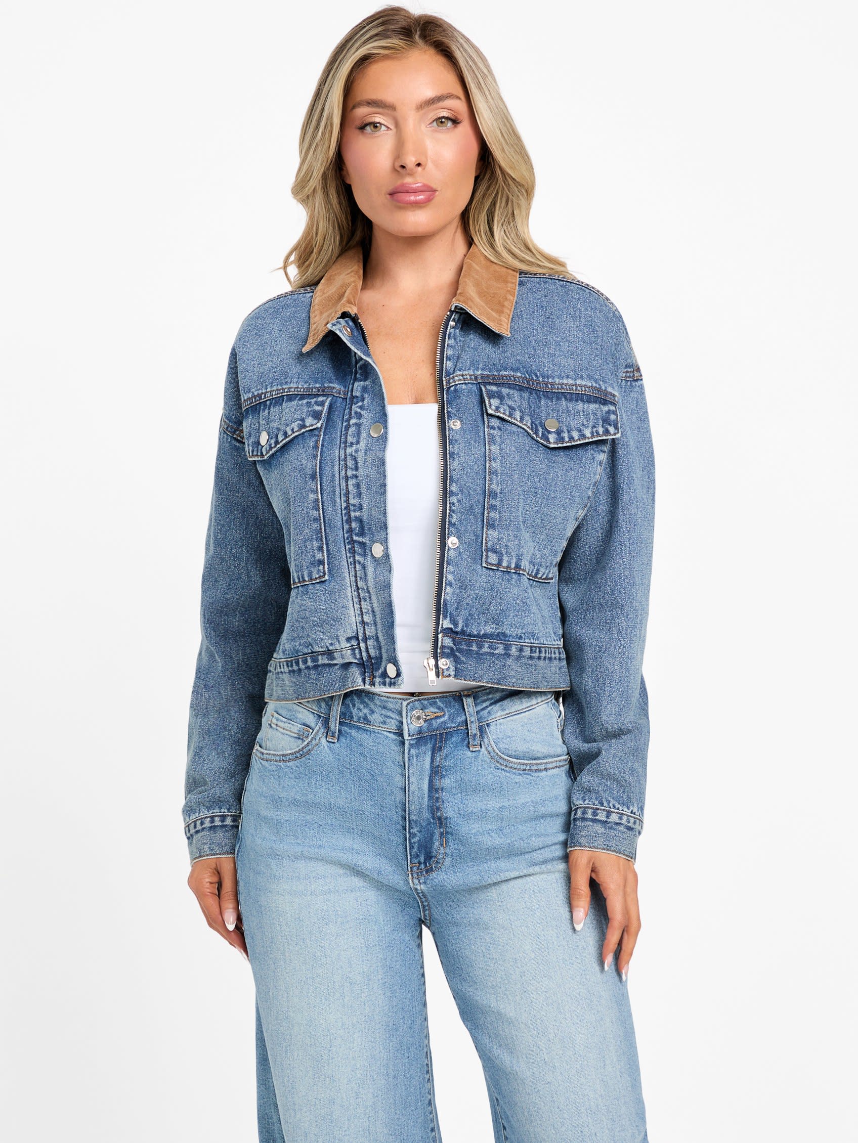 

Джинсовая куртка Belynda Guess Factory, Medium Wash