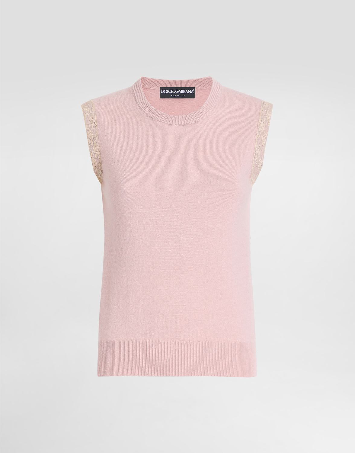 

Кашемировая майка DOLCE & GABBANA, розовый