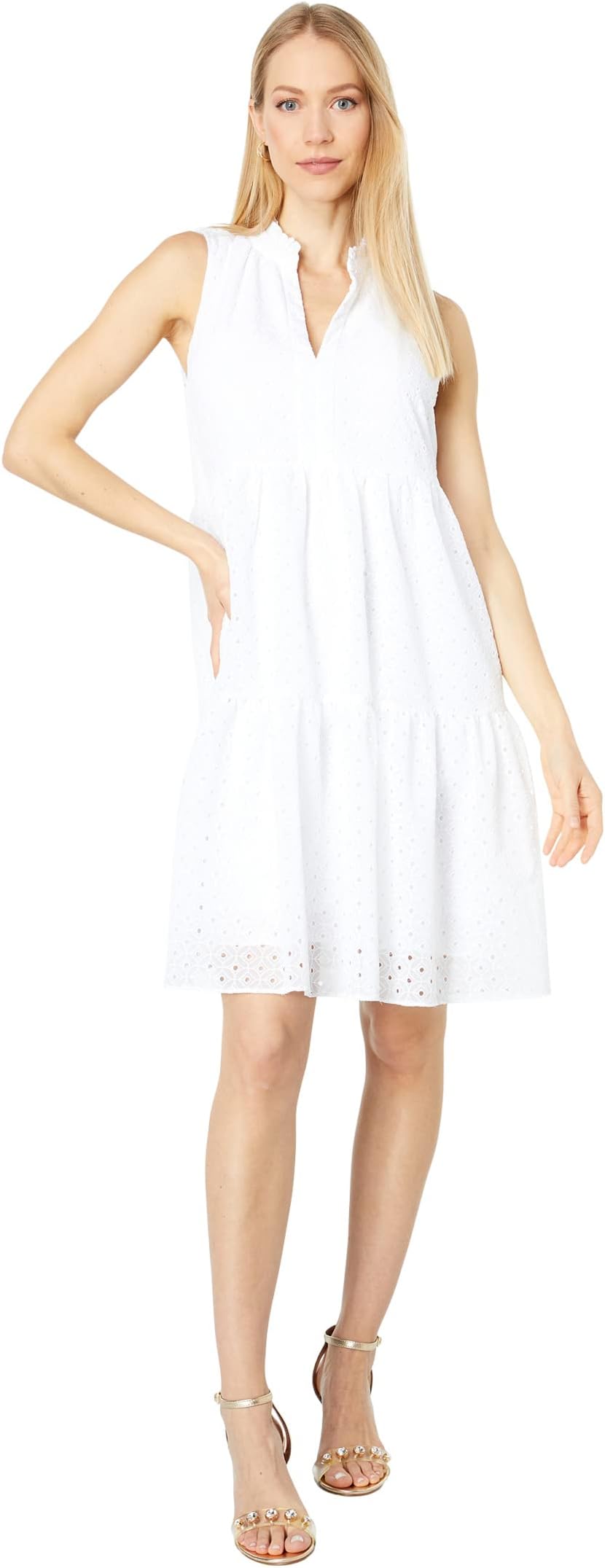 

Платье Lilly Pulitzer Novella Dress, цвет Resort White Mini Medallion Chiffon Eyelet