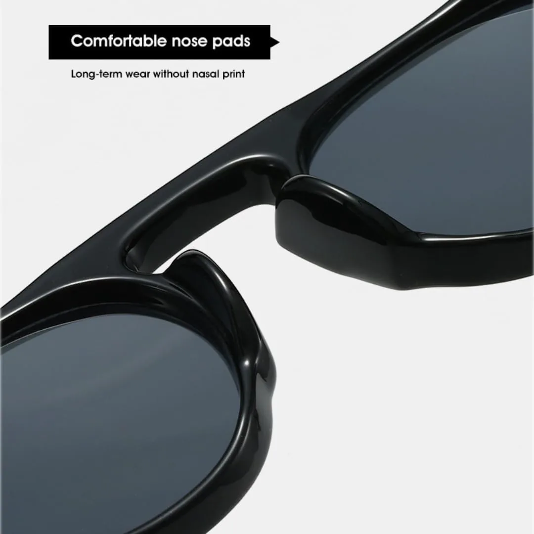 

Солнцезащитные очки в стиле ретро с заклепками, квадратная форма, женские, защита от УФ-излучения UV400, модные мужские, прозрачная оправа TVTBBVV, Green Tea Gradient