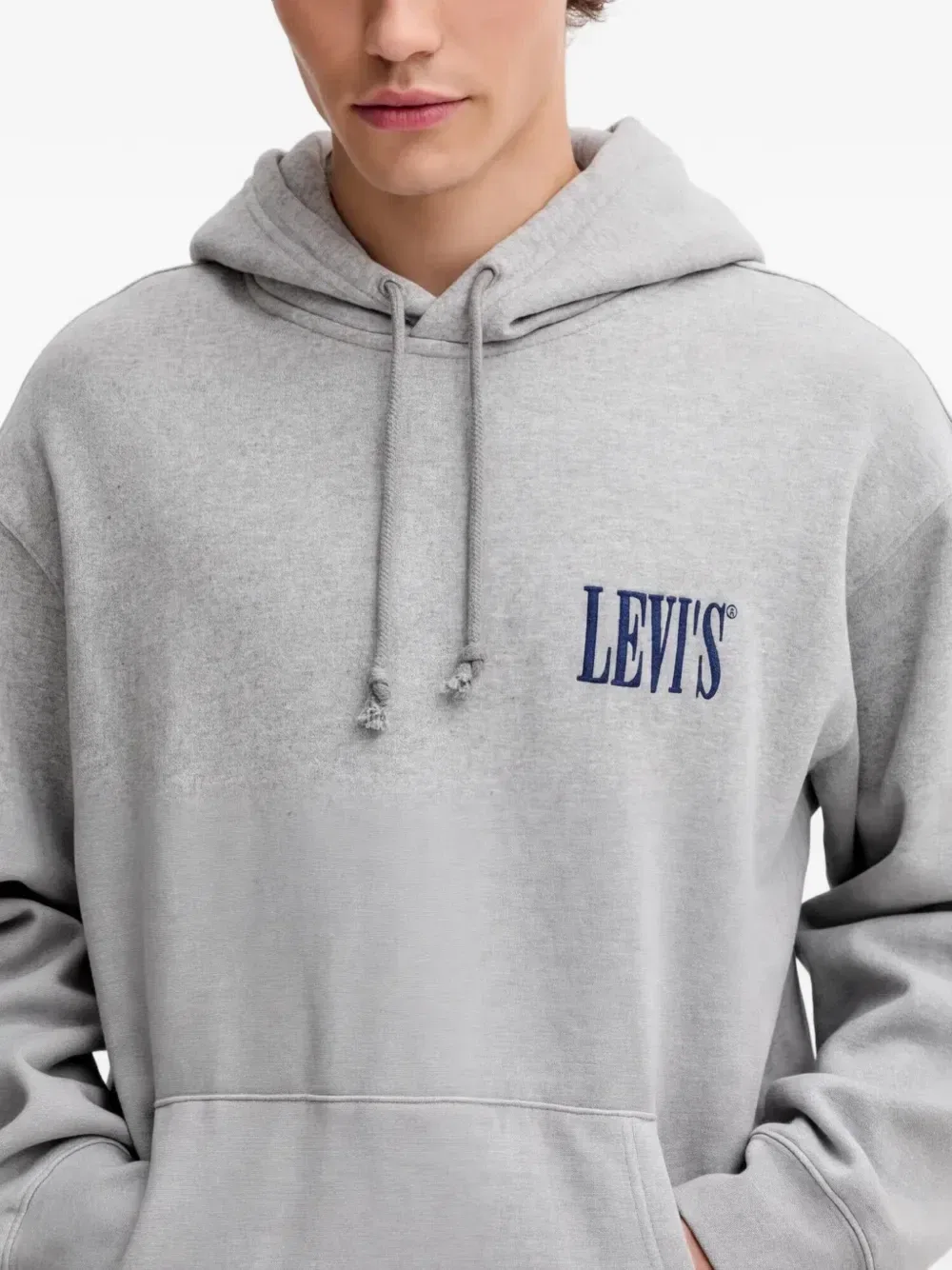 Толстовка с вышивкой логотипа Levi's, серый — фото 4