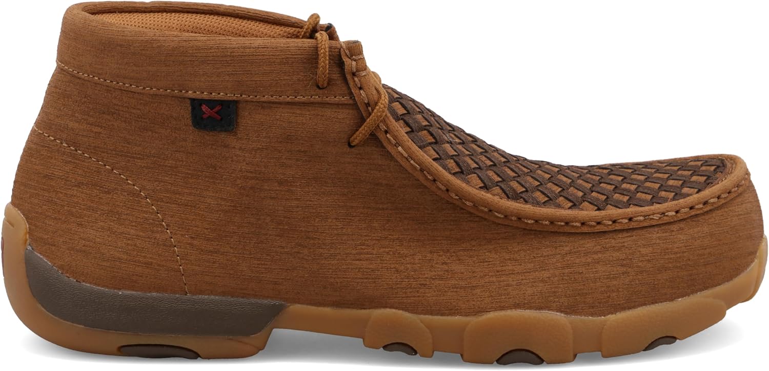 Ботинки Twisted X мужские Work Nano с композитным носком, модель Chukka Driving Moc, Clay & Cocoa — фото 4
