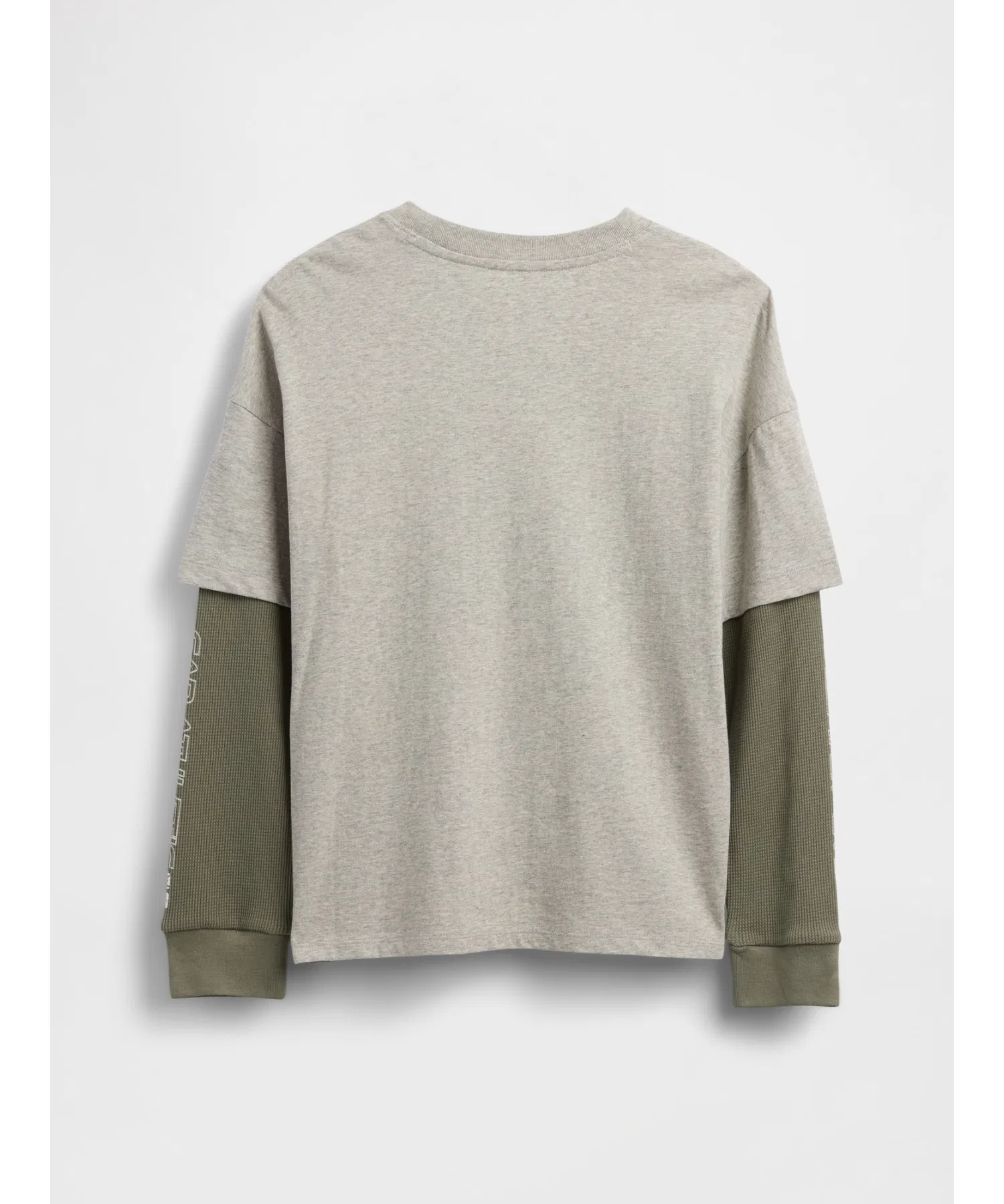 Детская футболка GAP 2в1 с длинным рукавом и логотипом — фото 3