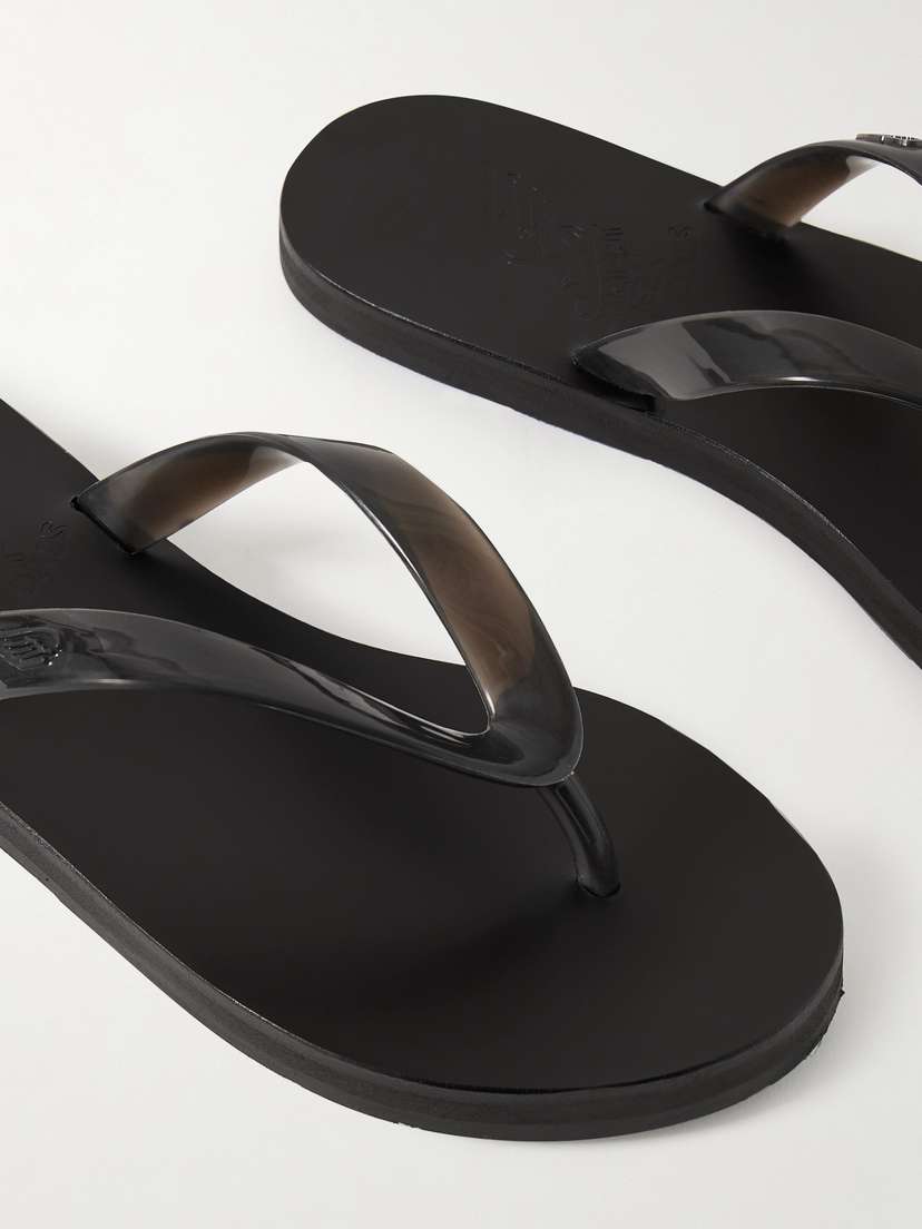 Вьетнамки Saionara из желе ПВХ Ancient Greek Sandals, черный — фото 4