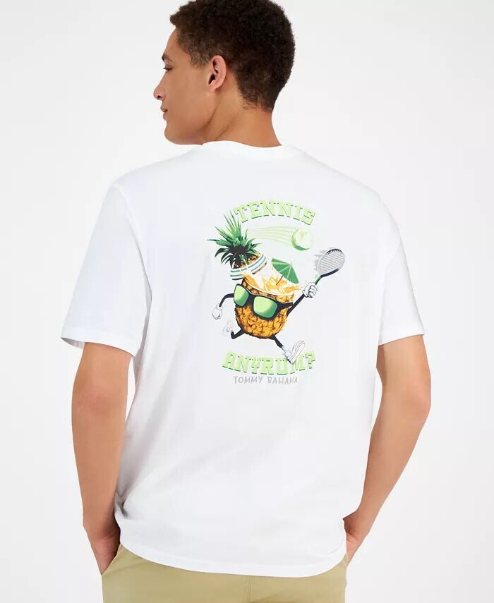 

Футболка мужская теннисная с рисунком ананаса Tommy Bahama, белый