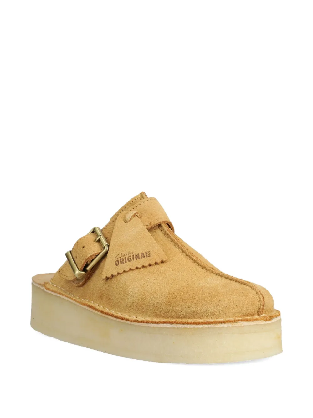 Мюли на платформе с пряжкой Clarks Originals, нейтральный — фото 2