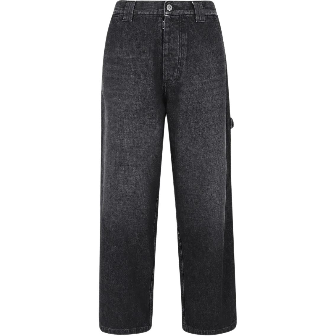 

Maison Margiela Женские джинсы, черные, прямого кроя