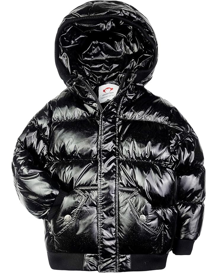 

Пальто Appaman Kids Down Insulated Puffy Coat, цвет Black Glitter