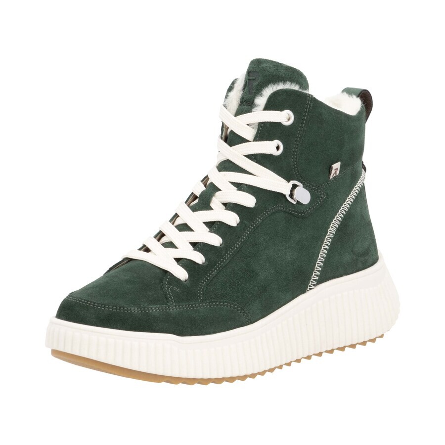 Ботильоны на шнуровке Rieker Lace-Up Ankle Boots W1771, цвет green/dark green