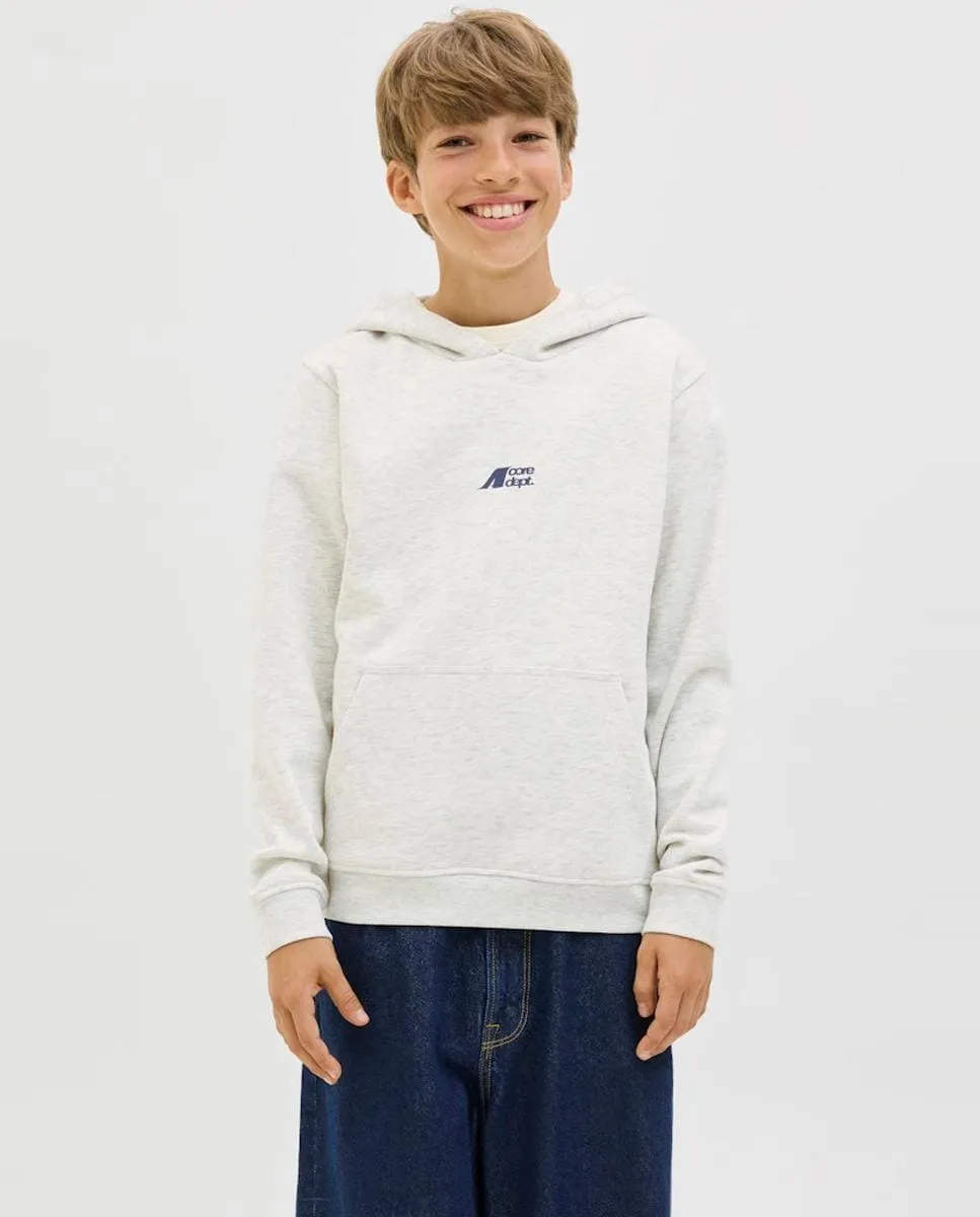 

Детская толстовка с капюшоном и принтом на спине Jack & Jones, белый