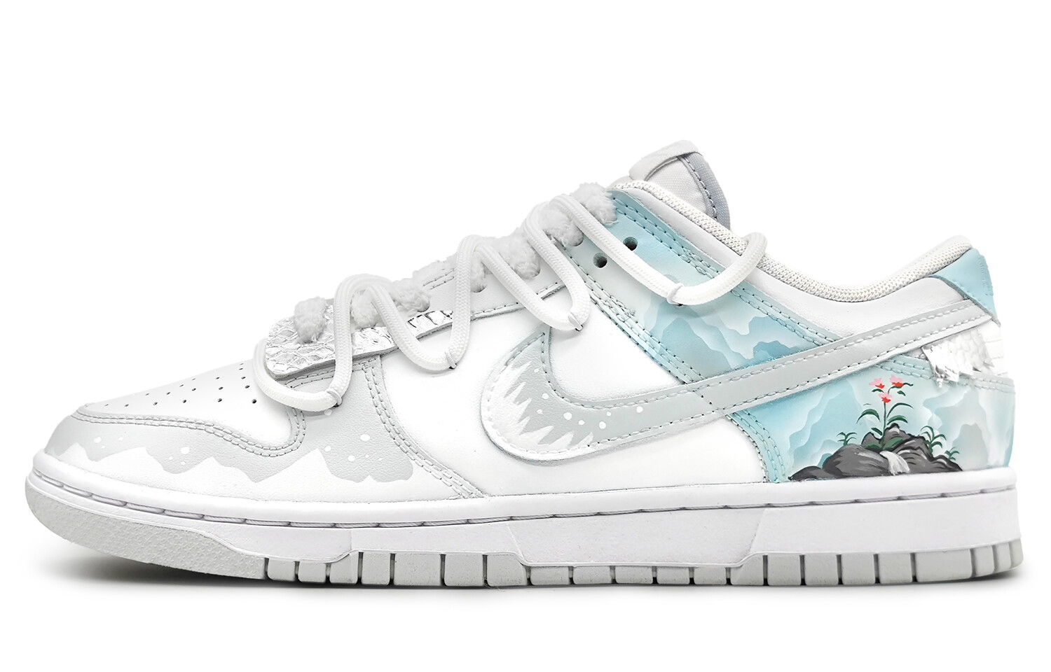

Кроссовки Nike Dunk Skateboard Shoes Men Low-Top Blue White, синий