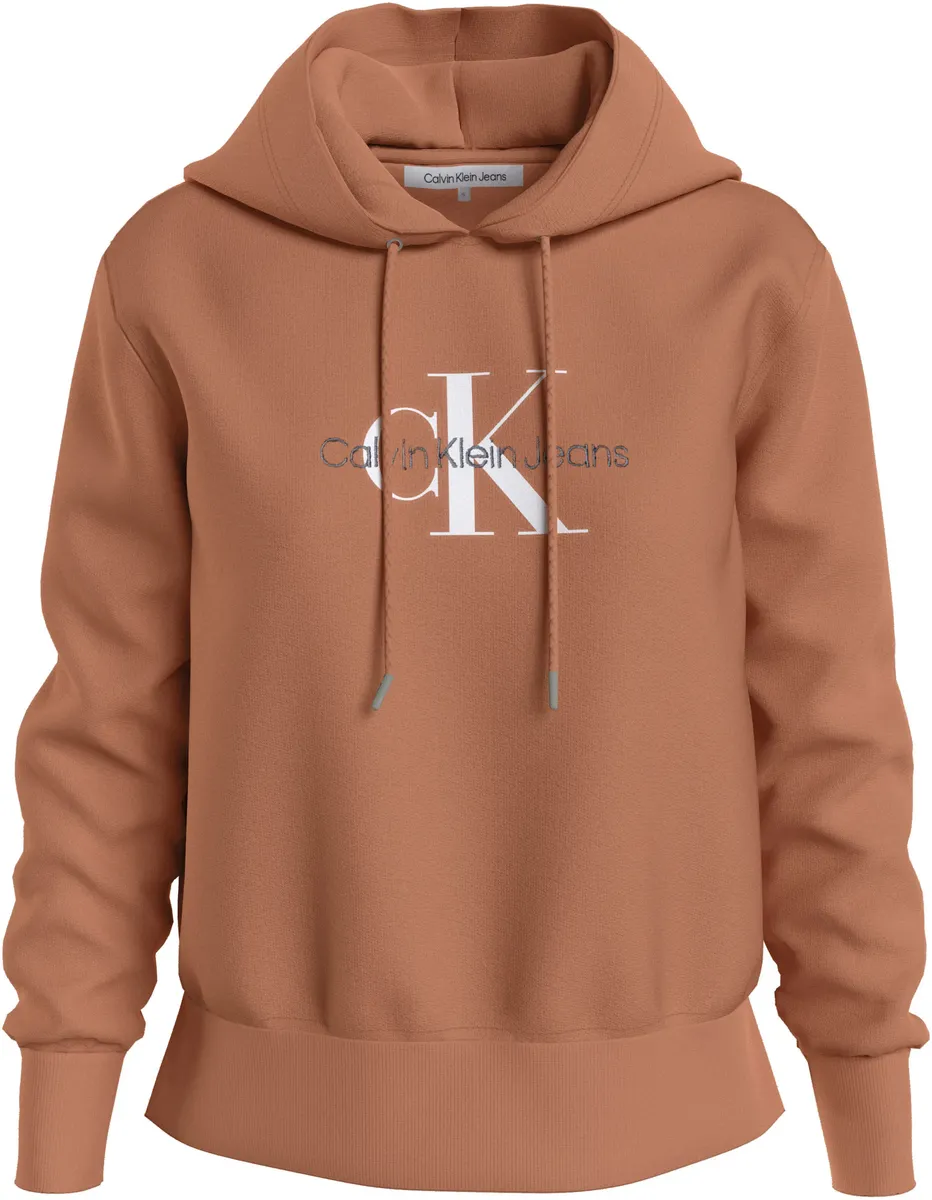 

Толстовка с капюшоном Calvin Klein Jeans "ARCHIVAL MONOLOGO HOODIE", с большим логотипом, цвет Orange