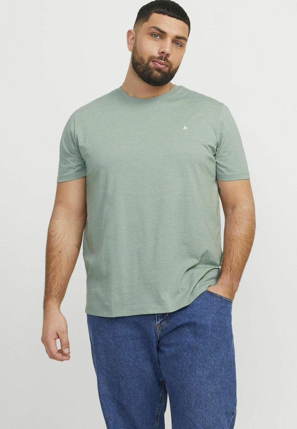 

Футболка JJEPAULOS CREW NECK NOOS Jack & Jones, светло-зеленый