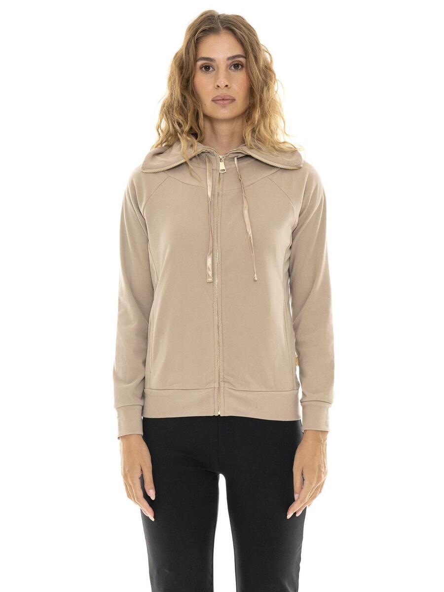 

LEONE 1947 APPAREL Женская толстовка с капюшоном свободного кроя на молнии