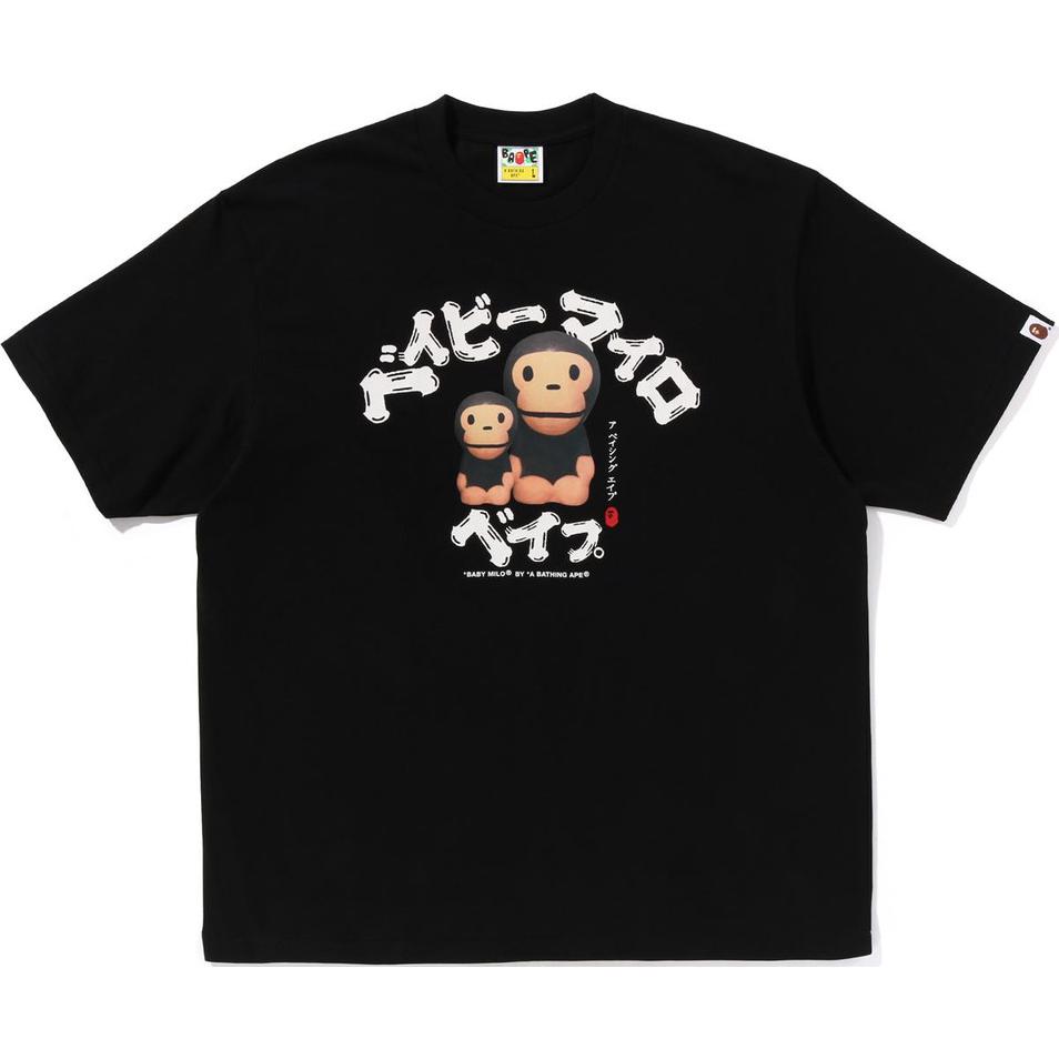 

Футболка Baby Milo College Relaxed Fit A BATHING APE, черный