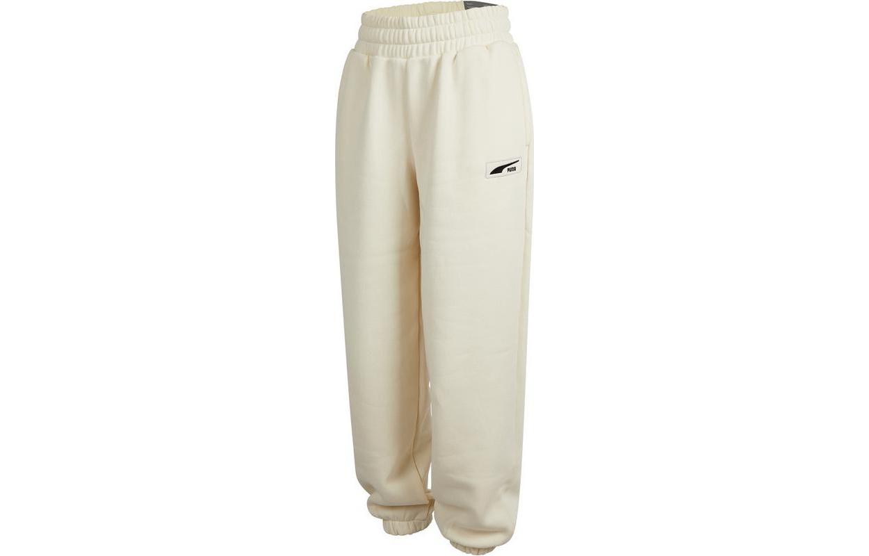

Вязаные спортивные штаны женские экрю PUMA
