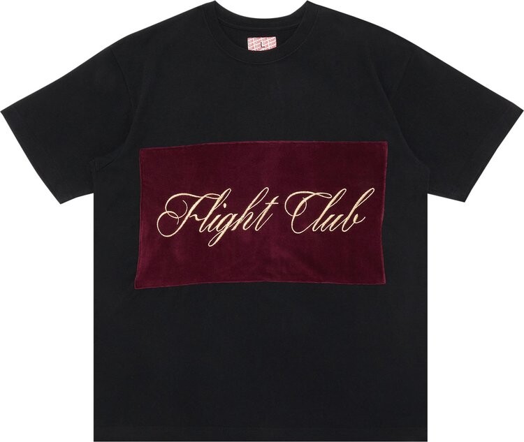 

Футболка Flight Club Script 'Black/Velour Burgundy', черный