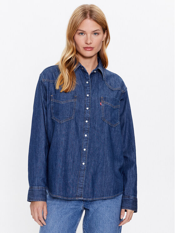 

Джинсовая рубашка свободного кроя Levi's, синий