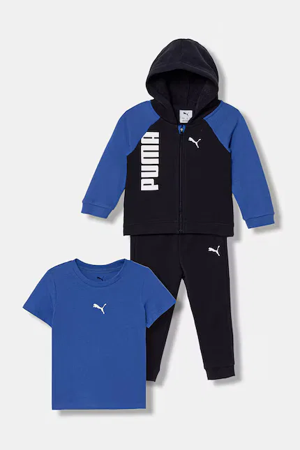 Спортивный костюм из эластичного трикотажа Puma, синий