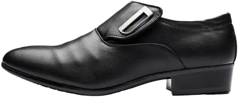 Лоферы мужские кожаные, формальные, на плоской подошве, Black UOPYNE — фото 4