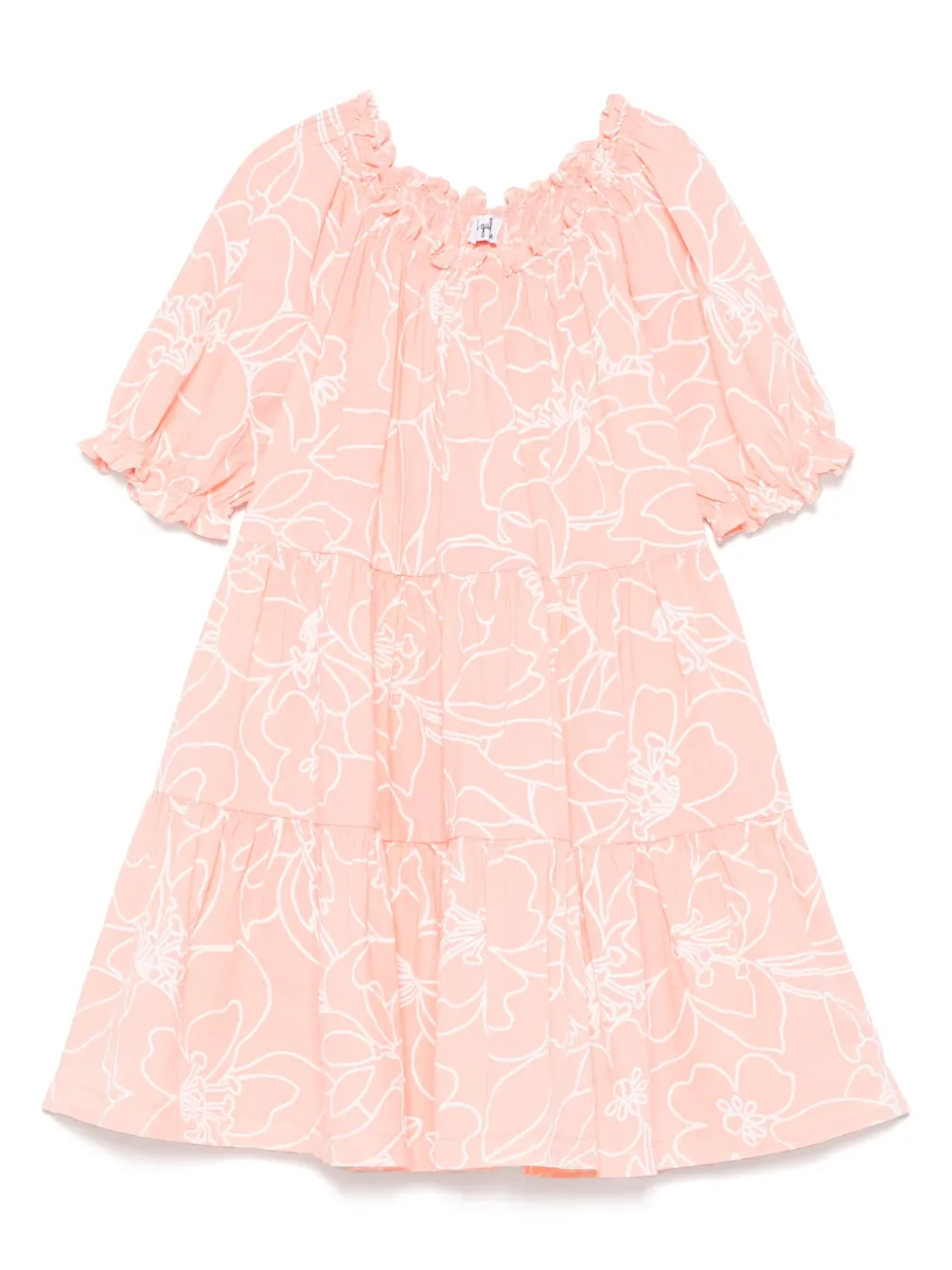 

Платье с цветочным принтом Il Gufo, розовый