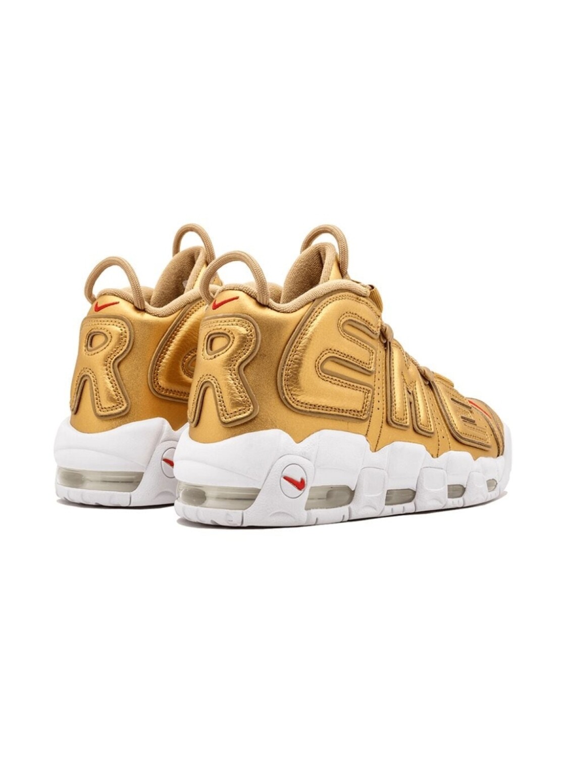Кроссовки Air More Uptempo из коллаборации с Nike Supreme, металлик — фото 3