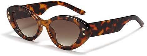 

Ретро-очки «кошачий глаз» для женщин и мужчин, классические винтажные солнцезащитные очки с защитой от УФ-излучения UV400 для использования на открытом воздухе MTZJH, Leopard