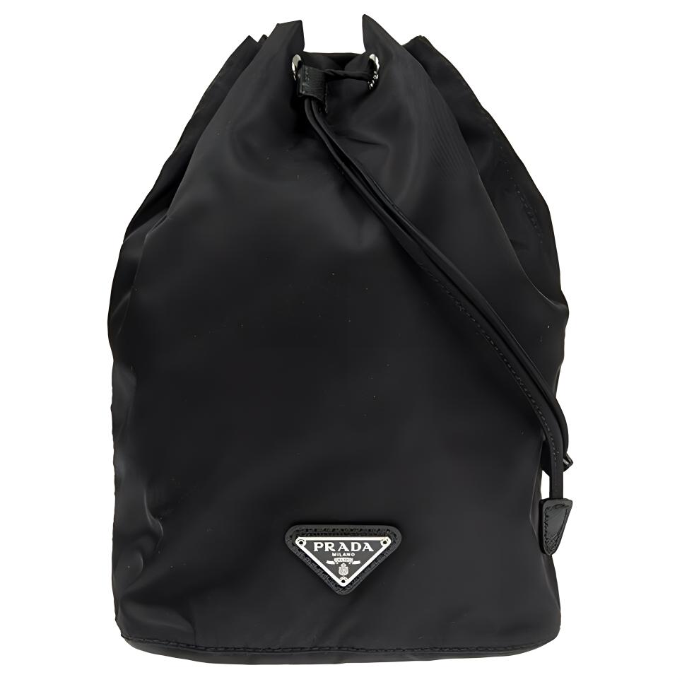 

PRADA Нейлоновая косметичка, дорожная сумка, ведро-сумка, маленькая унисекс-сумка черного цвета