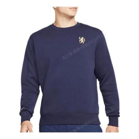 

Худи Men's Nike Fleece Casual Round Neck Sports Navy Blue DD4504-498