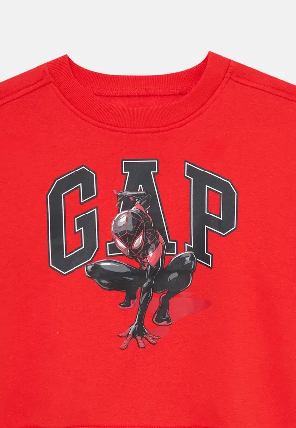 Детский свитшот с логотипом Marvel Spider-Man Gap, цвет плакатный красный — фото 3