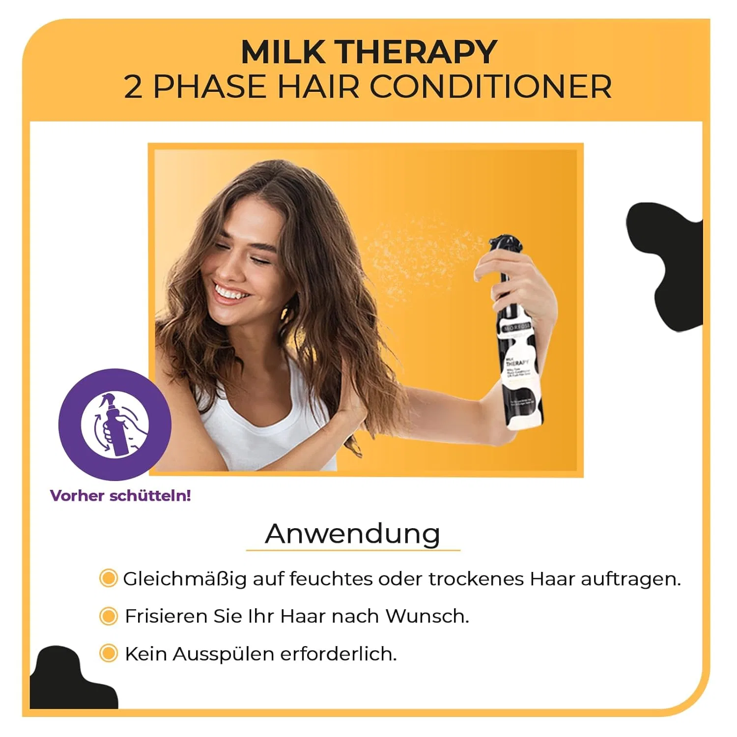 Двухфазный кондиционер «Milk Therapy» 400 мл от MORFOSE — фото 4
