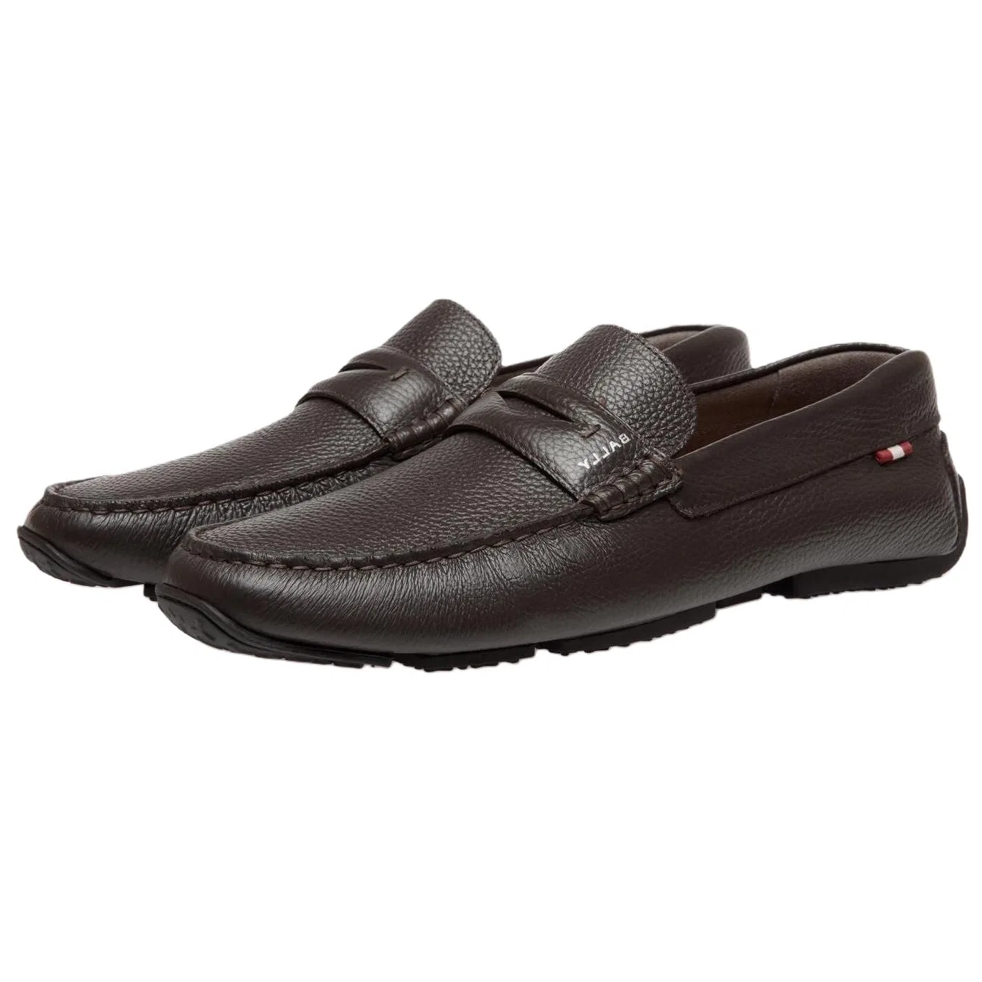 Casual туфли из кожи BALLY коричневые — фото 4