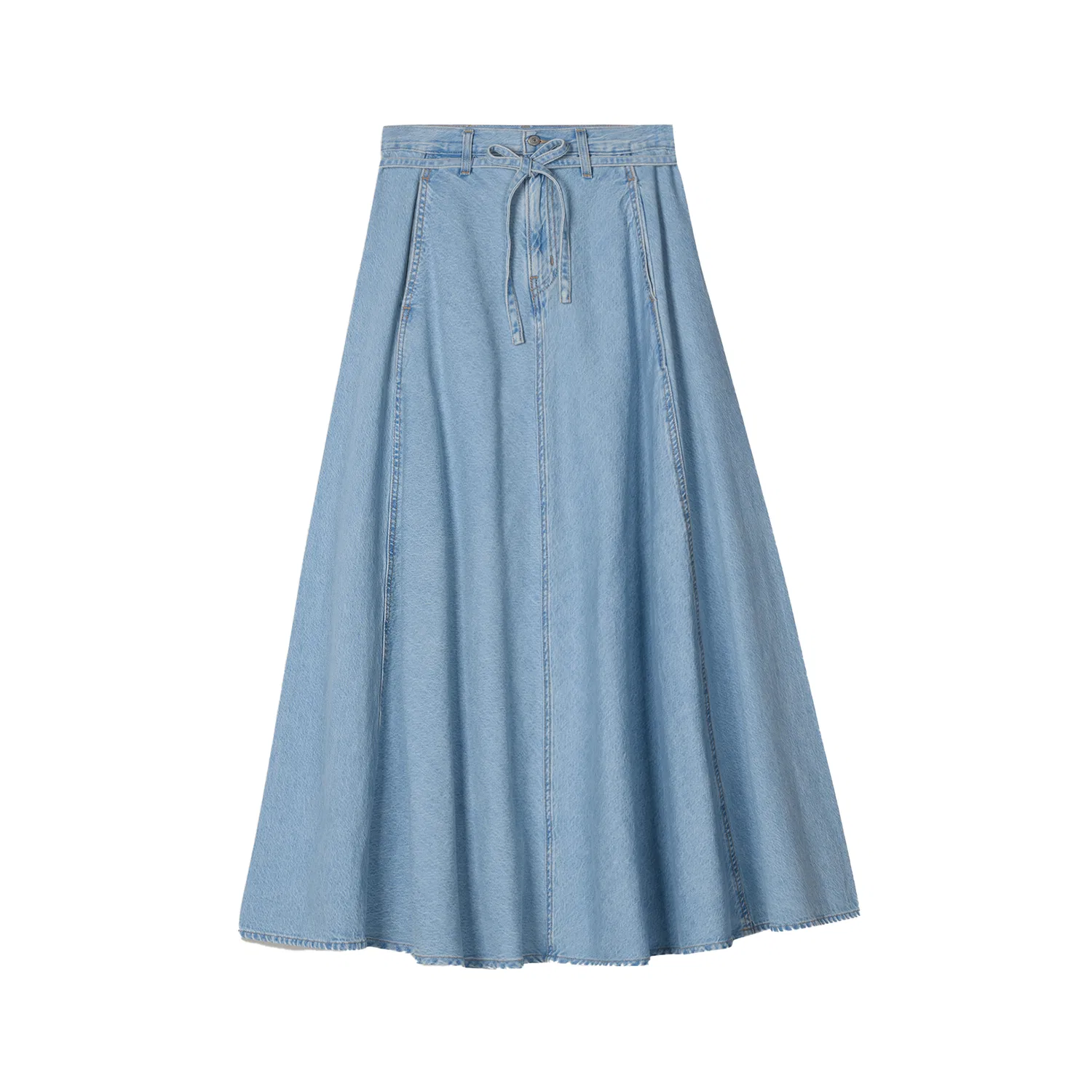 Джинсовая юбка миди женская light blue A-line Levis