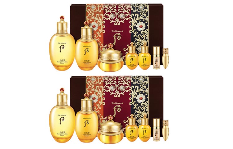 

Набор для ухода за кожей лосьон с водой крем средство для ухода за кожей 7 предметов набор*2 The History Of Whoo