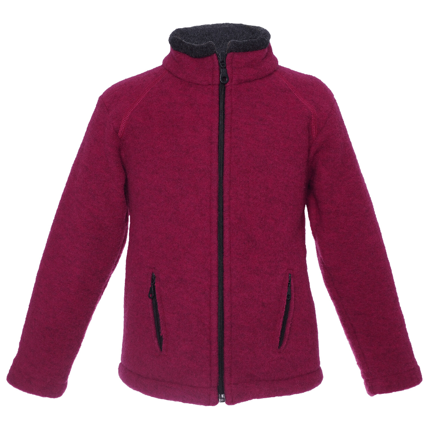 

Куртка из мериноса Reiff Kid's Wollfleecejacke Colori, цвет Berry/Black