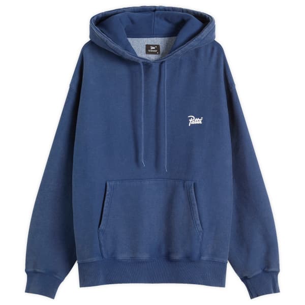 

Классическая толстовка с эффектом кислотной стирки Patta, синий