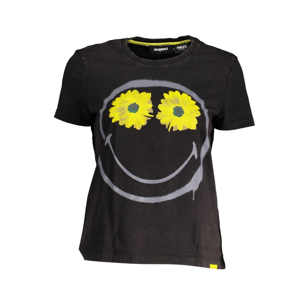 

Черные хлопковые топы и Футболка Desigual, Black