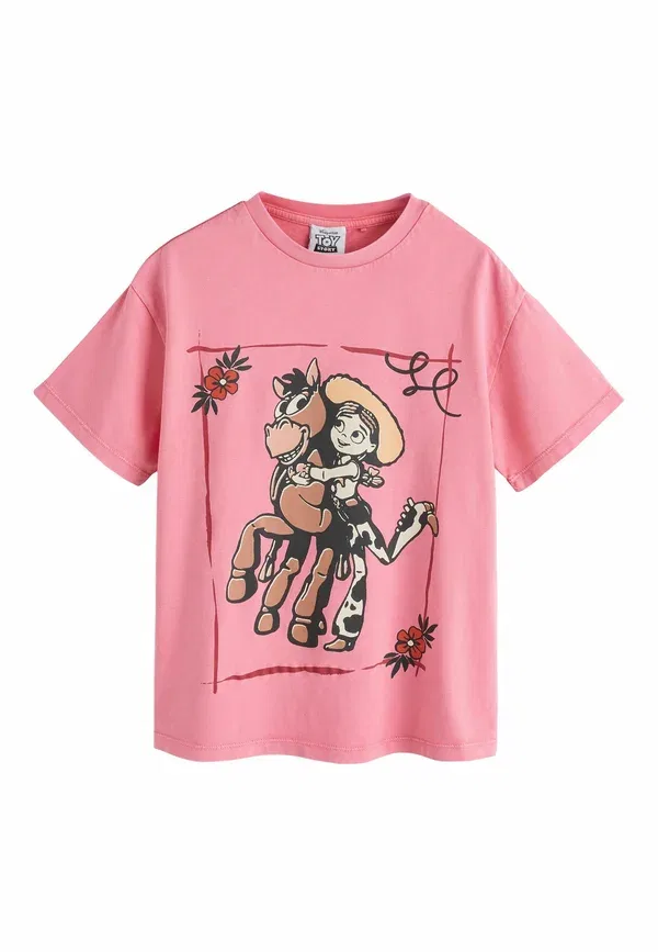 Футболка Regular fit oversized с принтом Toy Story, Next, red jessie, красный
