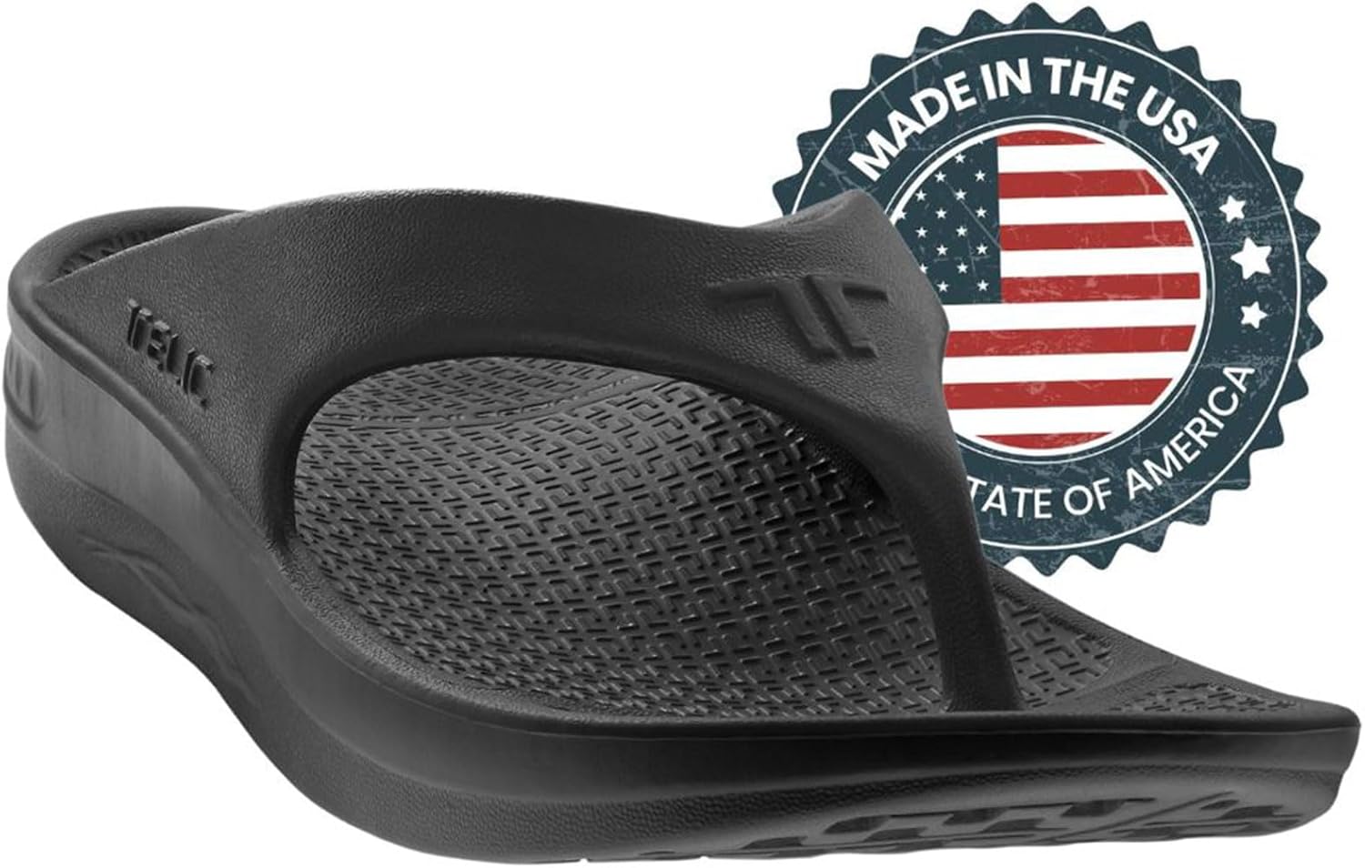 Вьетнамки TELIC унисекс с поддержкой свода стопы, сделанные в США, мягкие, поддерживающие, легкие, водонепроницаемые, для пляжа и бассейна, черный