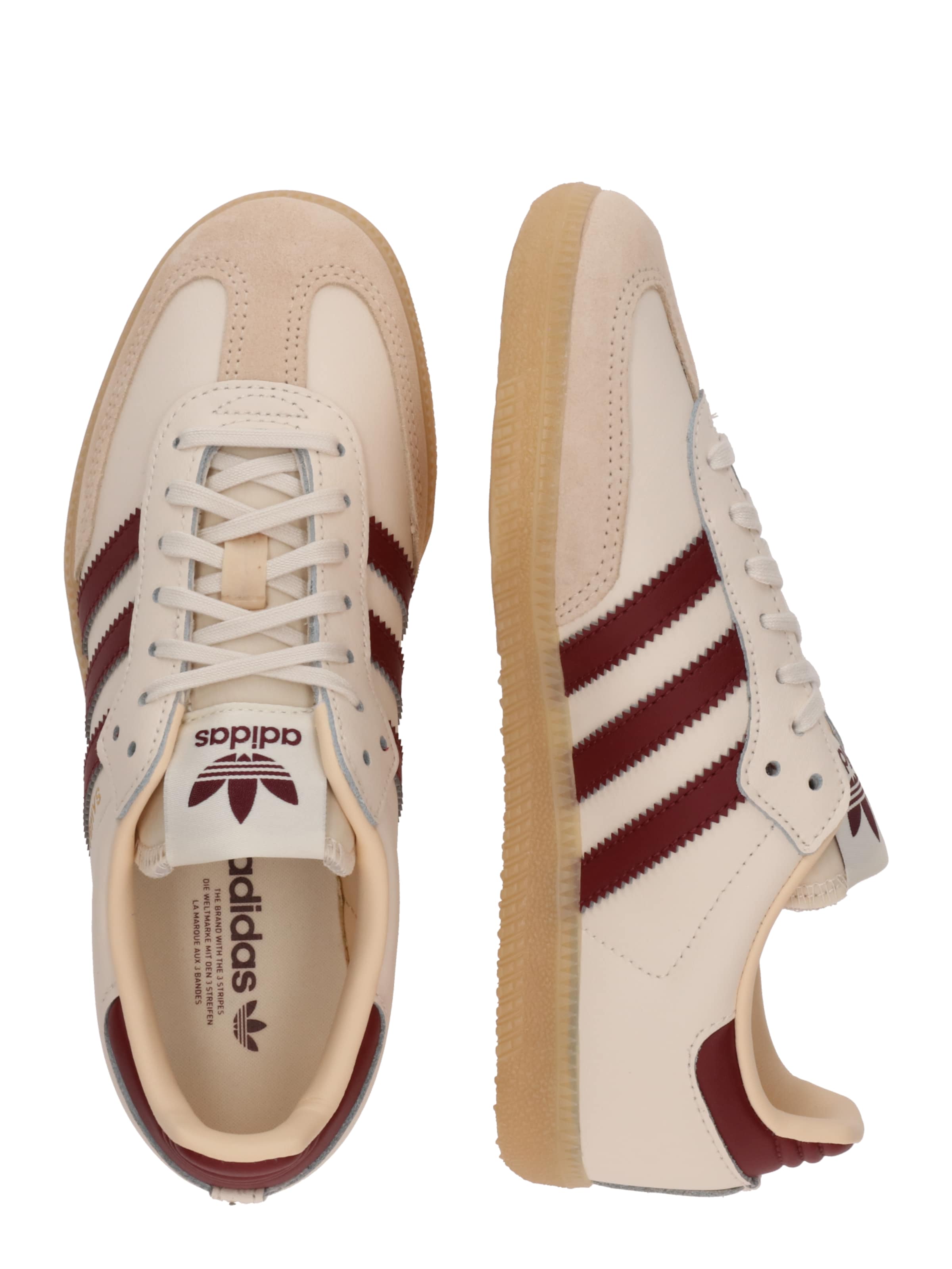 Adidas Originals Кроссовки 'SAMBA' из шерсти белого цвета — фото 2
