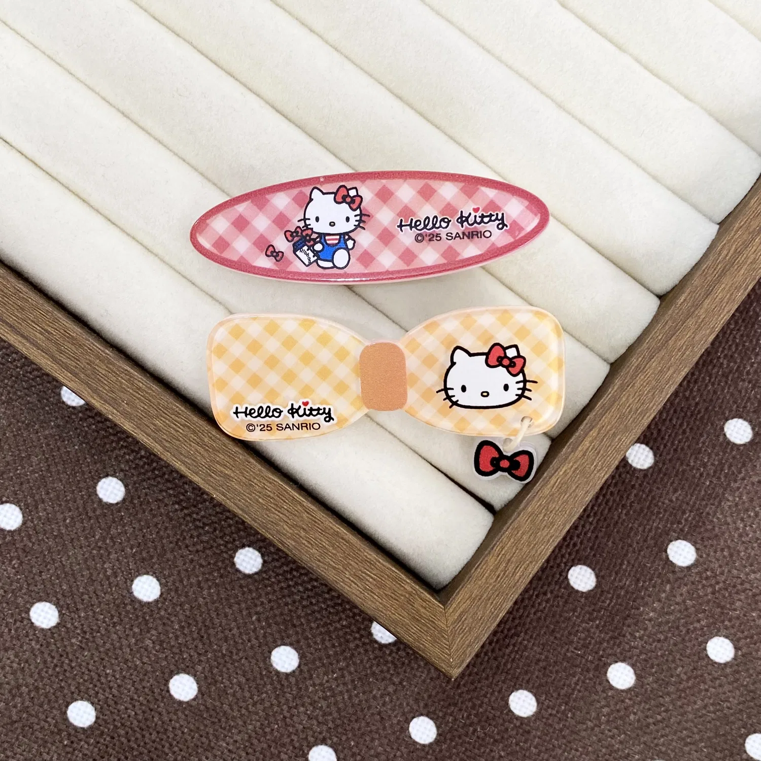 Заколки для волос Hello Kitty Sanrio акриловые — фото 4