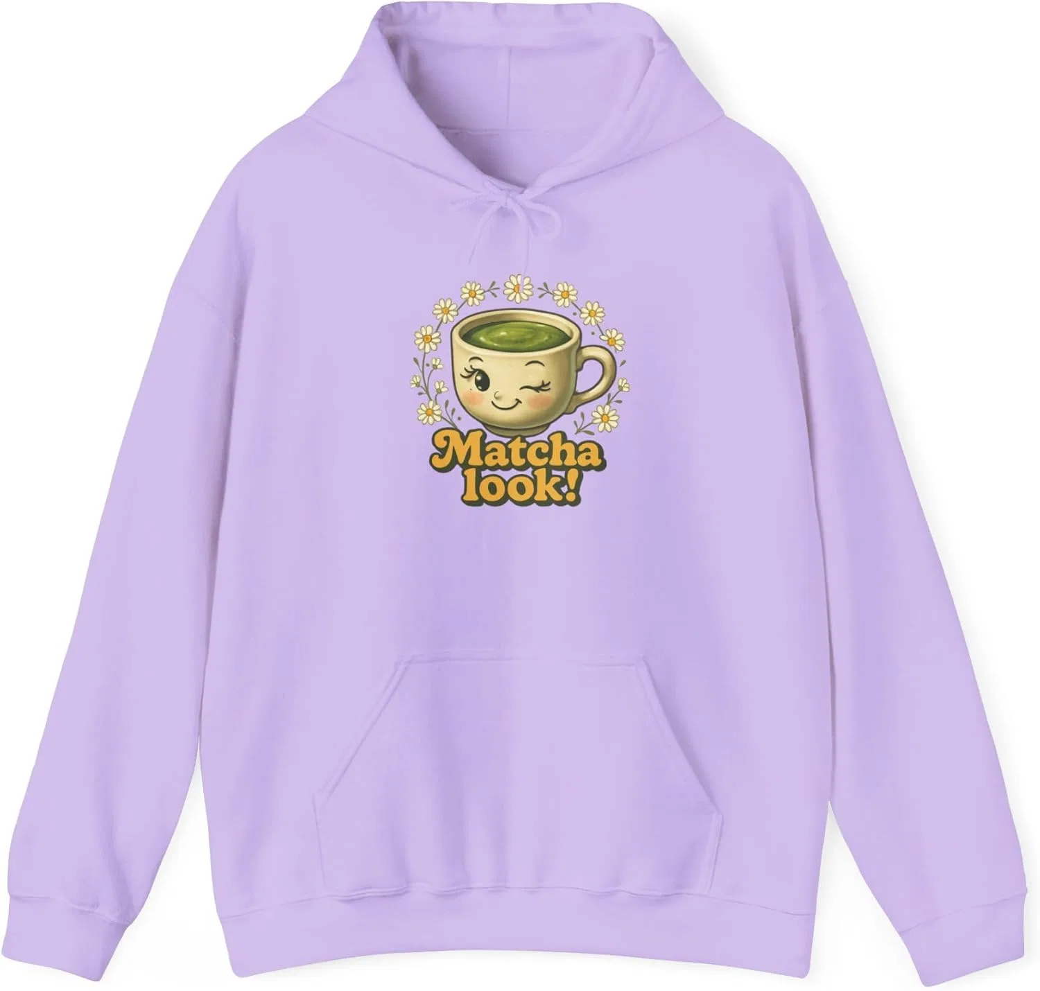 Худи женское с принтом Matcha Look! GENERIC, Orchid