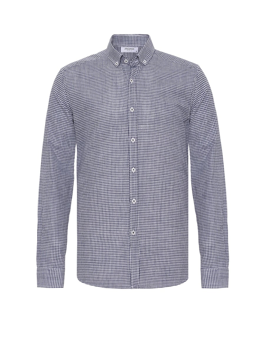 

Рубашка на пуговицах классического кроя Moxx Paris, темно-синий