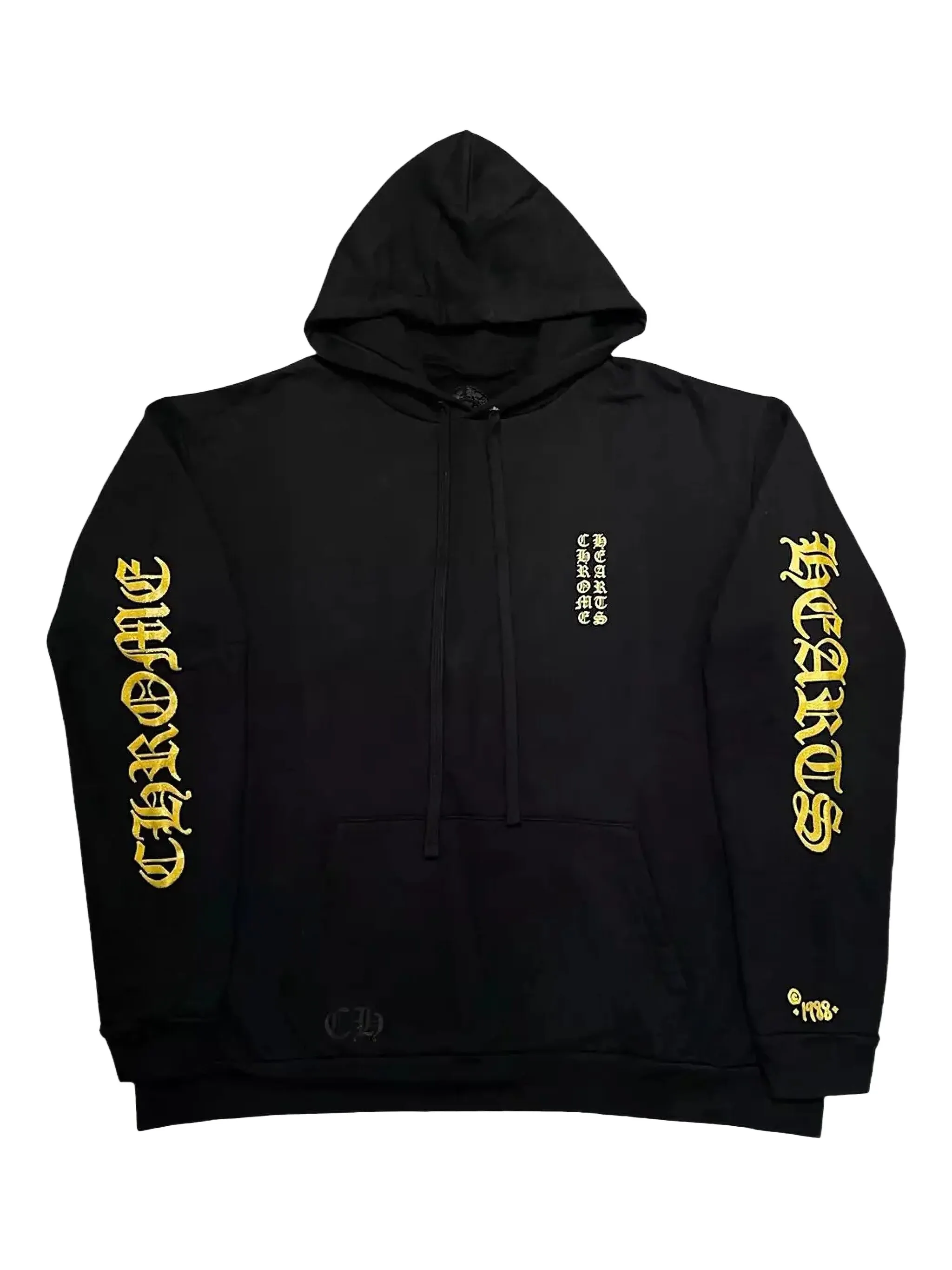 

Худи 1988 с блестками Chrome Hearts, черный