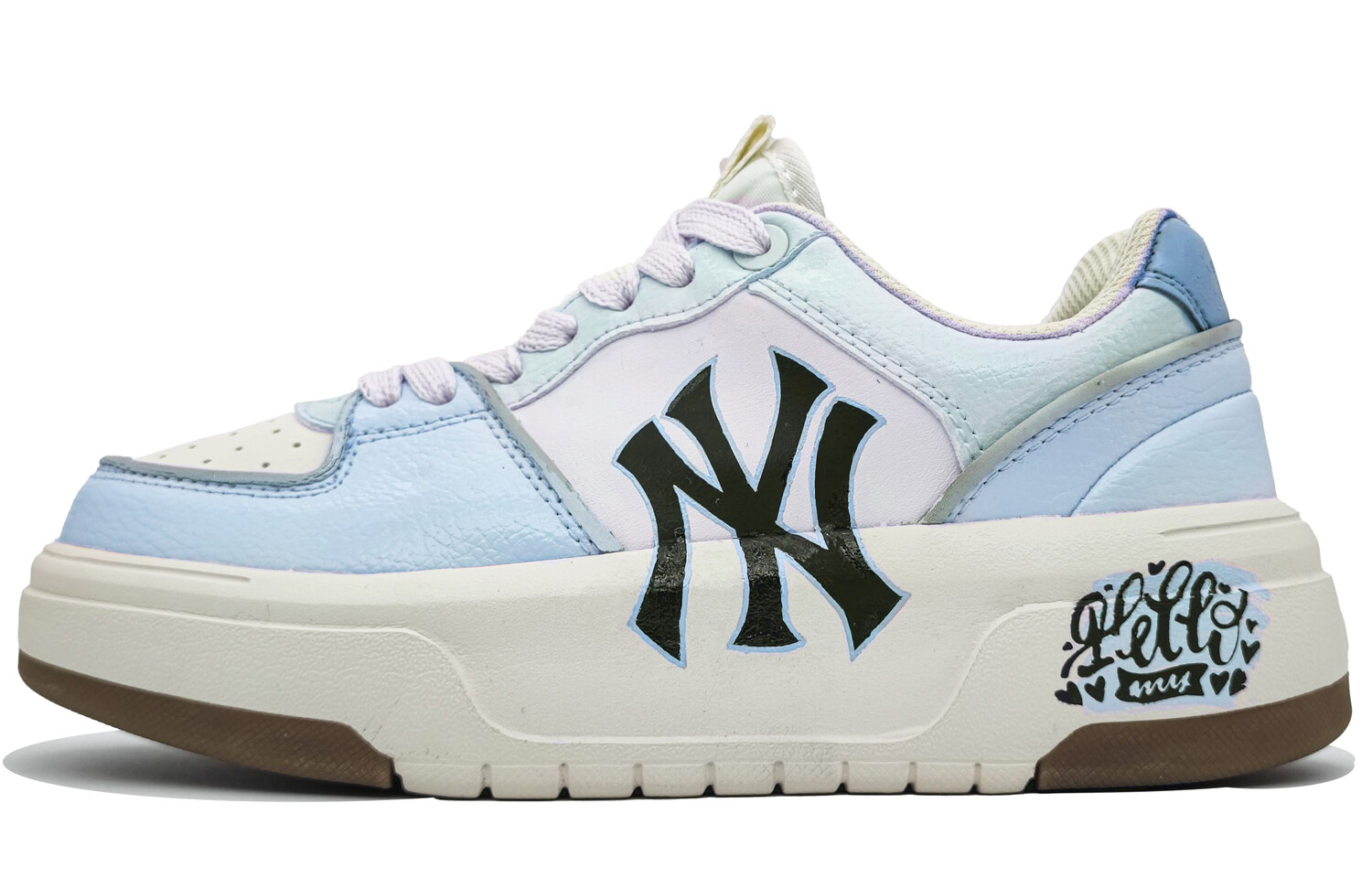 

Кроссовки MLB Chunky Liner Skateboarding Shoes Unisex Low-top Blue, синий