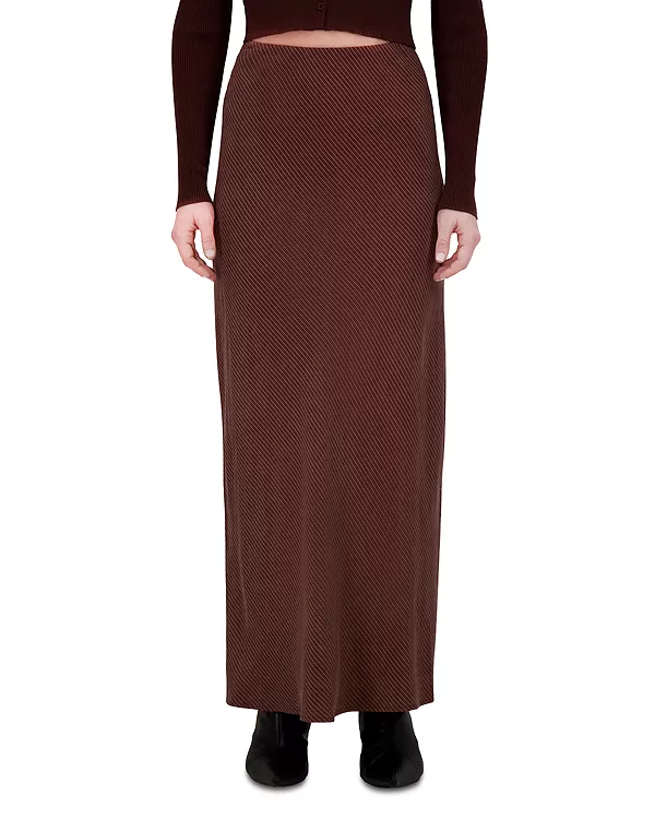 

Прямая юбка-комбинация с начесом Point, коричневый